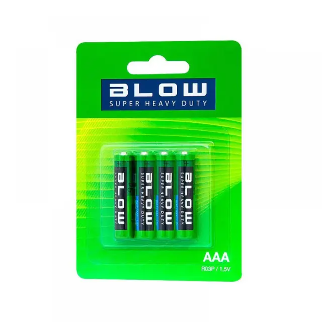 BLOW SUPER HEAVY DUTY ΑΛΚΑΛΙΚΕΣ ΜΠΑΤΑΡΙΕΣ ΑΑΑ 1.5V 4TEMAXIA R03P