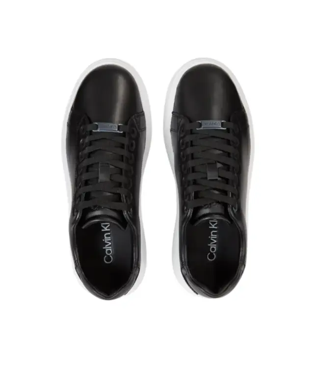 Calvin Klein - Γυναικεία Sneakers Raised Cupsole Lace Up HW0HW01668-BEH Μαύρο 3