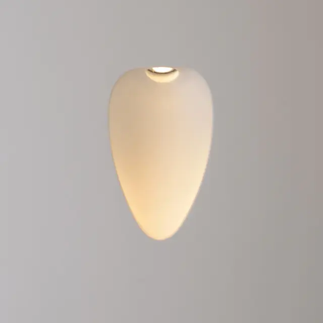 Sil 09022 Φωτιστικό τοίχου γύψινο led χωνευτό δυνατότητα βαφής Άσπρο