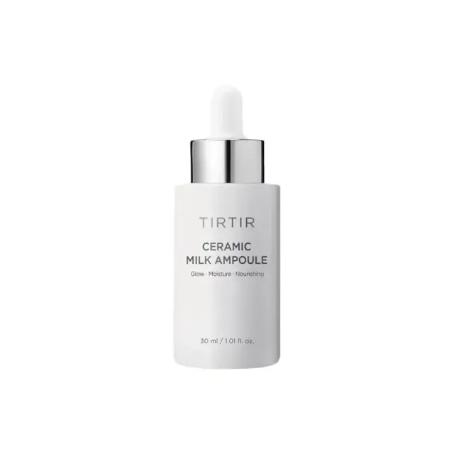 TIRTIR Ceramic Milk Ampoule ορός προσώπου για ενυδάτωση και σύσφιξη του δέρματος Vegan 40ml