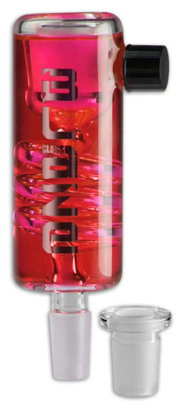 Γυάλινο Pre-Cooler Spiral Cooling Liquid - Κόκκινο SG14/19
