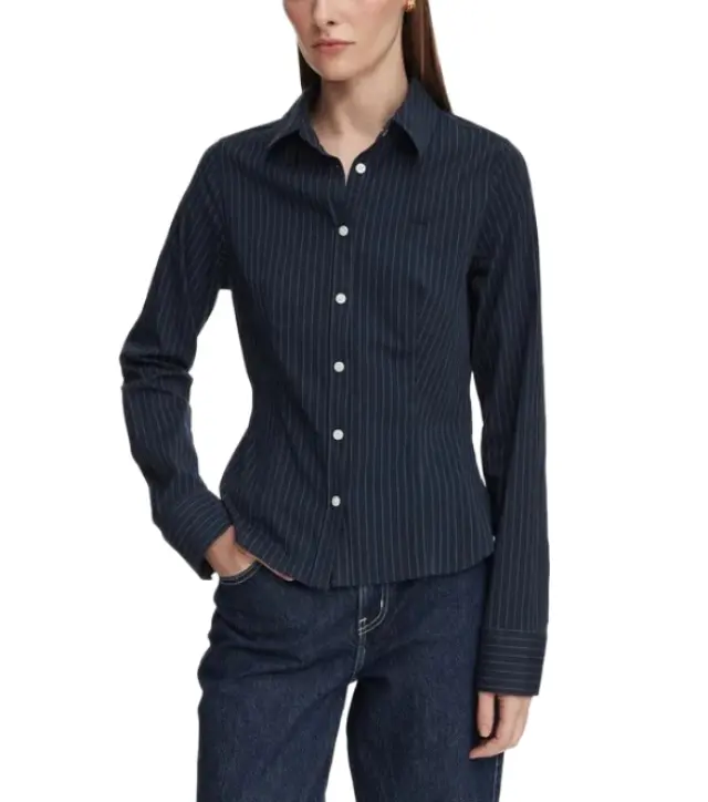 Guess γυναικείο μεσάτο ριγέ πουκάμισο W6YH11W2835-1 - L