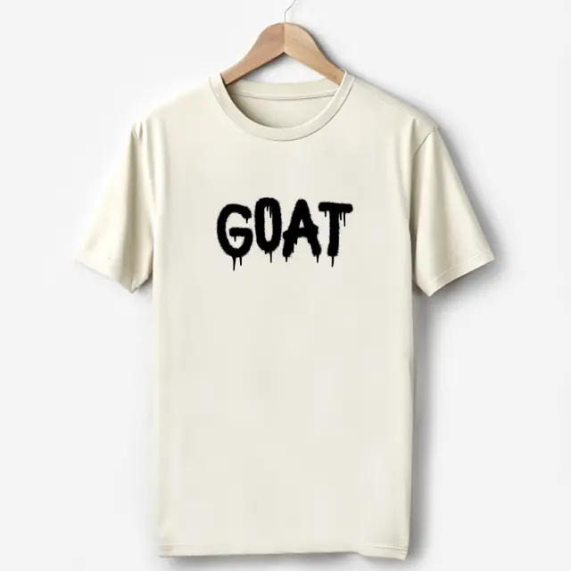 T-shirt Noshame® Signature Off-white με τύπωμα GOAT - 122440 - XXL