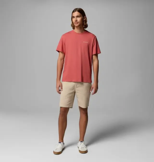 Columbia CSC™ Basic Tee Washed Red – Ανδρικό Βαμβακερό T-Shirt - 2154991-643 2