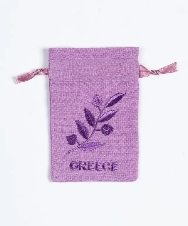 Σαπουνοθήκη (10τμχ) GREECE (9cm x 14cm) λιλά -