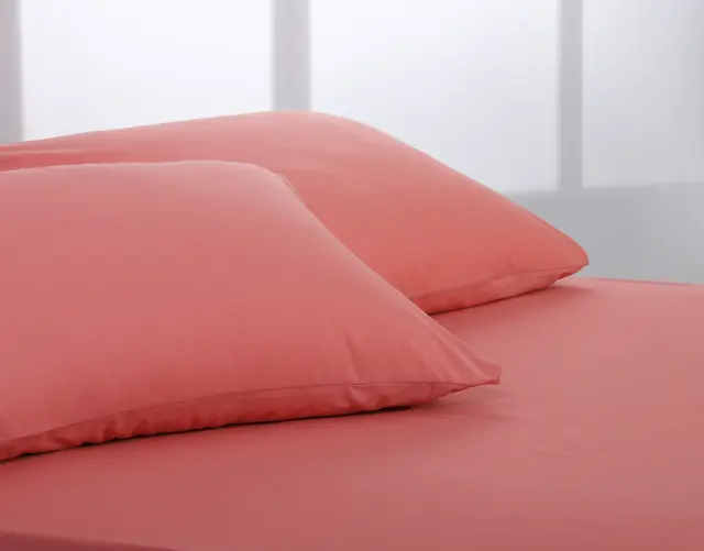 Βαμβακερό σετ μαξιλαροθήκες essentials (52cm x 72cm ) coral almond - -