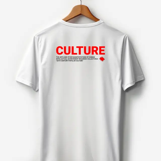 T-shirt Noshame® Λευκό με τύπωμα Culture - 122528 - XXL 2