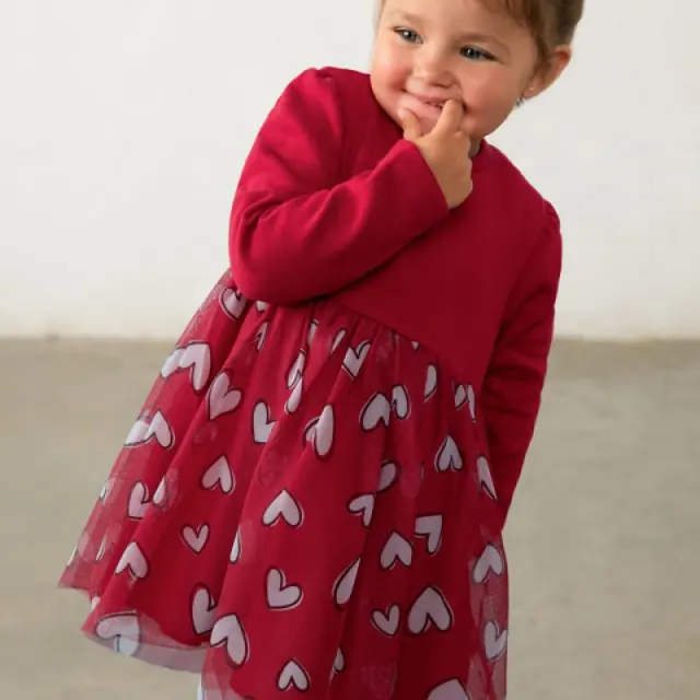 Baby 6 μηνών έως 4 ετών Φόρεμα τούλι κόκκινο