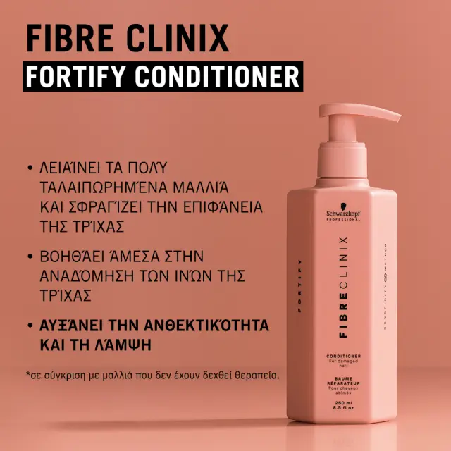 Schwarzkopf Professional Fibre Clinix Fortify Conditioner 250ml 2