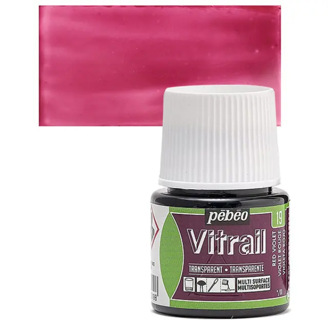 Pebeo Vitrail Διάφανο Σμάλτο - 19 Red Violet - 45ml