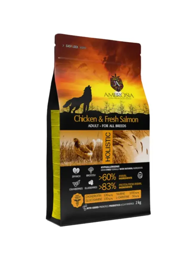 Ambrosia Grain Free Adult Chicken & Fresh Salmon 2Kg Μονόχρωμο 3
