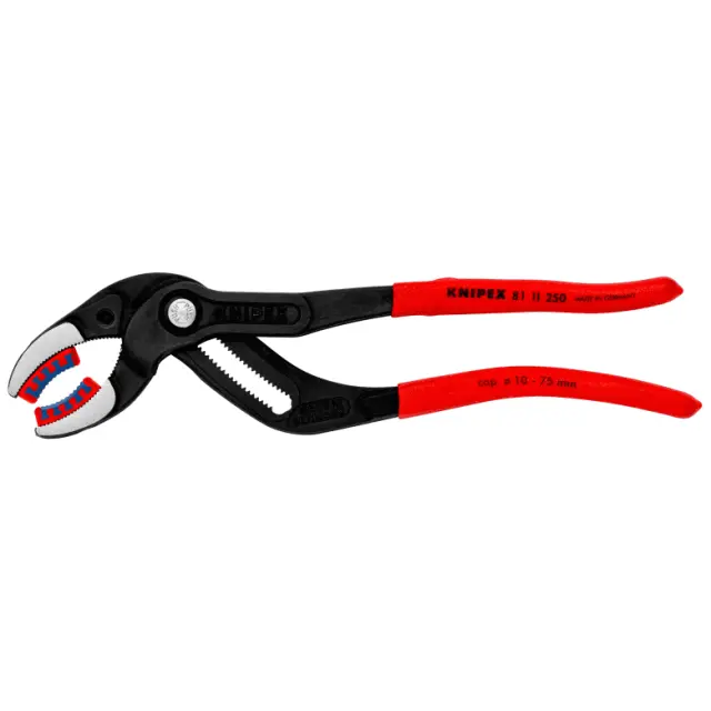Knipex 8111250 Γκαζοτανάλια με πλαστικά μάγουλα ως 75mm² Νο 250mm