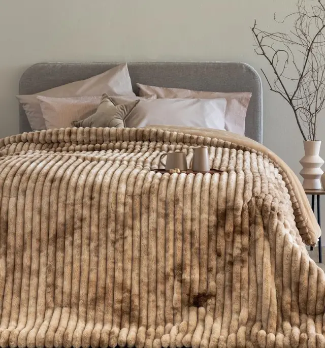 Κουβερτοπάπλωμα Υπέρδιπλο (220x240) Tidi/2 Beige Palamaiki 2