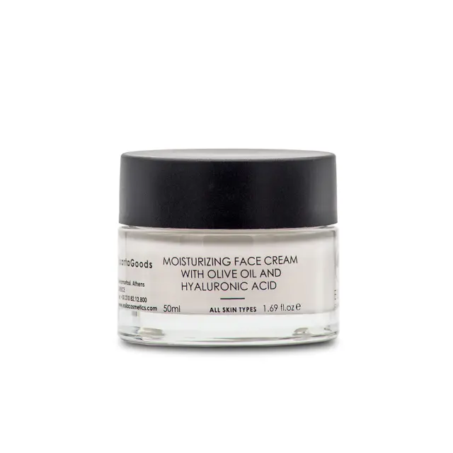 Eolia Cosmetics Ενυδατική Κρέμα Προσώπου με Ελαιόλαδο & Υαλουρονικό Οξύ 50ml 2