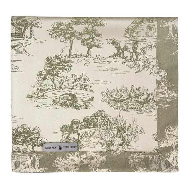 GREENWICH POLO CLUB ΤΡΑΠΕΖΟΜΑΝΤΗΛΟ 170Χ300 ESSENTIAL 3015 ECRU, OLIVE