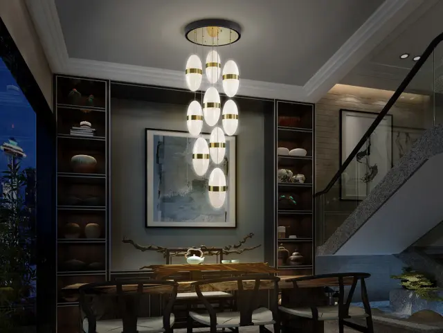 Garden 9L 305723 φωτιστικό κρεμαστό Ø50 black/bronze Bronze Μαύρο