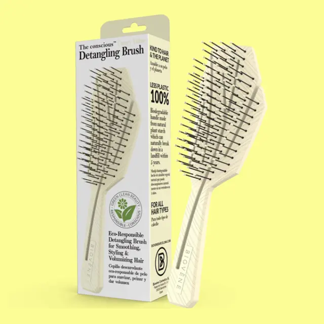 Biovene The Conscious Detangling Brush Canary Yellow Βούρτσα Μαλλιών για Εύκολο Ξεμπέρδεμα 1τμχ