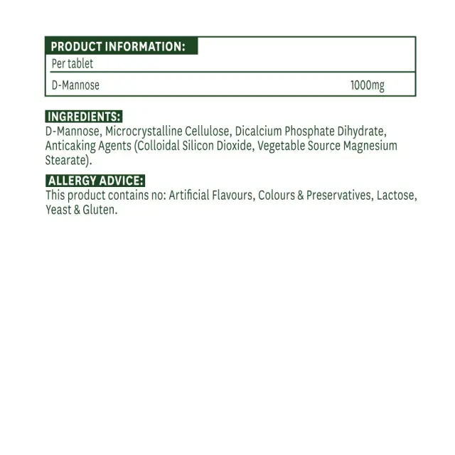 Natures Aid D-Mannose 1000 mg 2