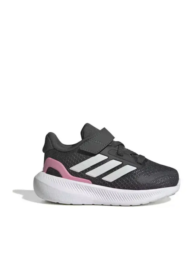 Adidas Runfalcon 5 El I Αθλητικά Παιδικά Παπούτσια Running με Σκρατς Γκρι - 27