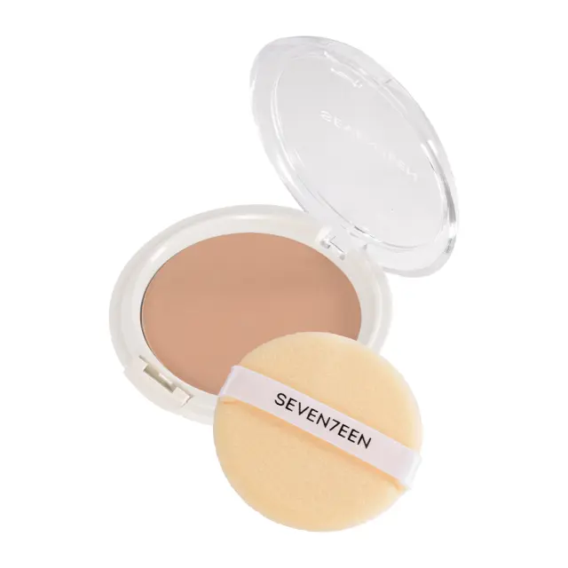 Seventeen Natural Silky Transparent Compact Powder 10g | Απόχρωση 07 Medium Caramel