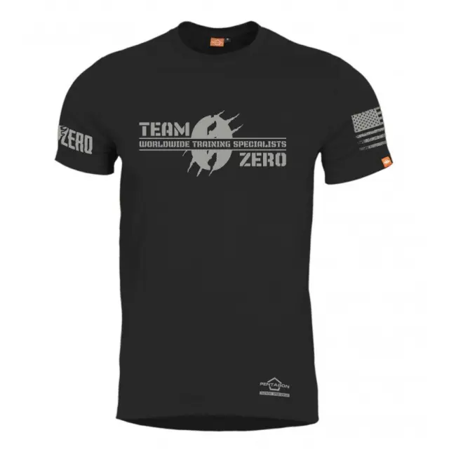 Pentagon Ageron "Zero Edition" T-Shirt-Μπλουζάκι Μακό για Τακτική- Καθημερινή Χρήση - 01-Black-Μαύρο