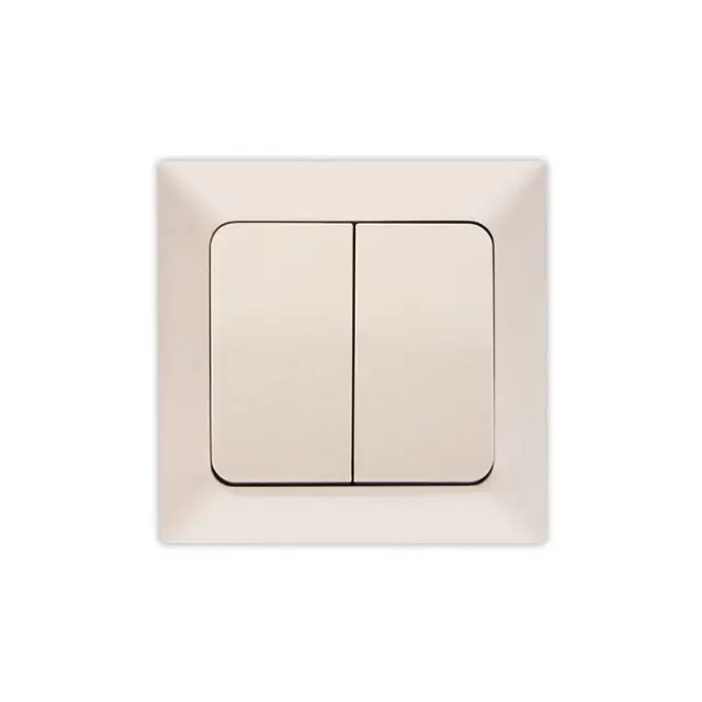 Διακόπτης A/R-K/R Mπεζ 8.2x8.2x3.5cm
