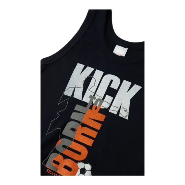 Minerva Παιδικό Φανελάκι Αγόρι Τιράντα Born To Kick, Χρώμα Μαρίν - 6 Y 2