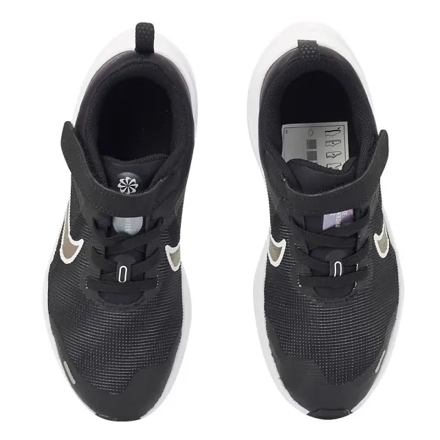 Nike Downshifter 12 (PSV) (DM4193-003) - Μαύρο-Ασημί 2
