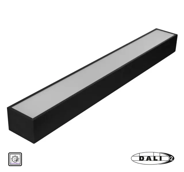 ΦΩΤΙΣΤΙΚΟ LED ΑΛΟΥΜ.ΓΡΑΜΜΙΚΟ 18W DIM.DALI 230V 3000K 60cm ΜΑΥΡΟ