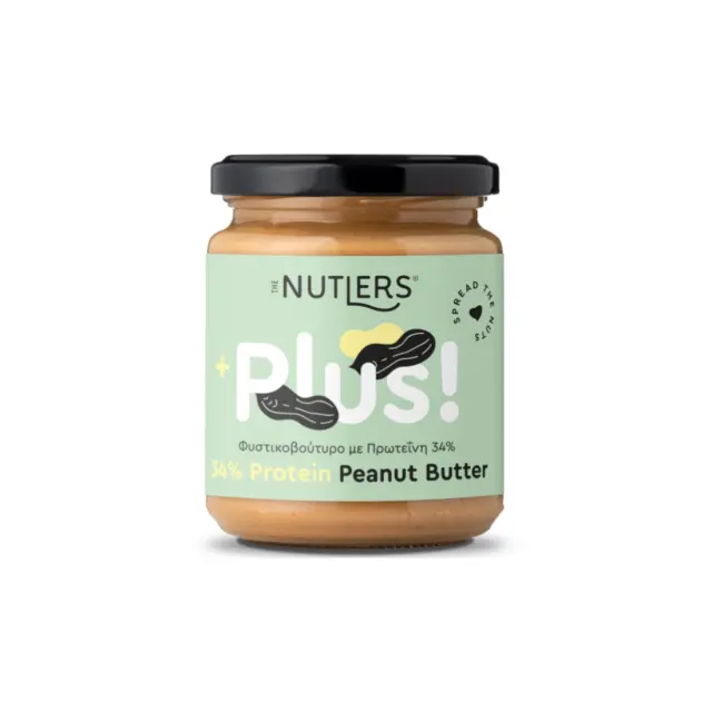 Φυστικοβούτυρο με έξτρα Πρωτεΐνη 34% 250gr - The Nutlers