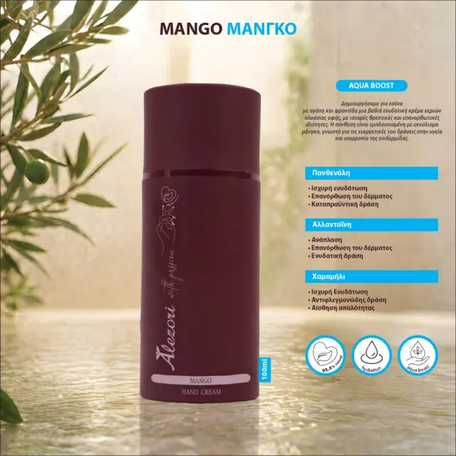 HAND CREAM GEL - MANGO | AQUA BOOST 100ml | Alezori 2