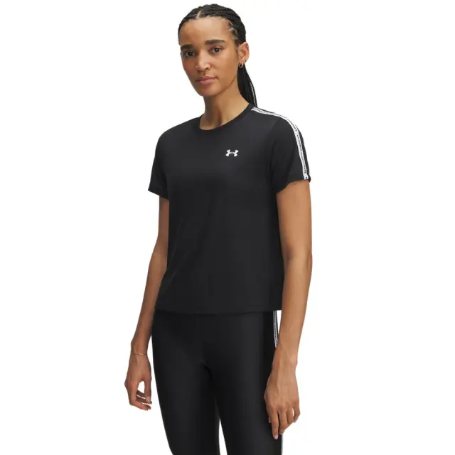 Under Armour Tech WM Tape T-Shirt (6003915-001) - Μαύρο