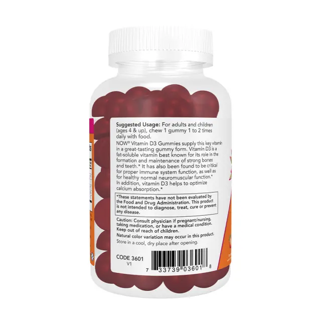 Now Foods Vitamin D3 Gummies 3