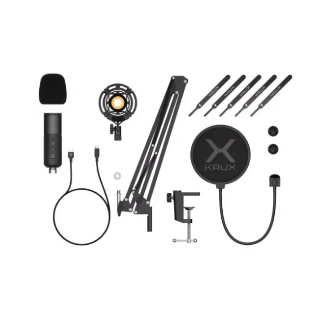 Krux Μικρόφωνο Edis 3000 Black (KRXC010) 2