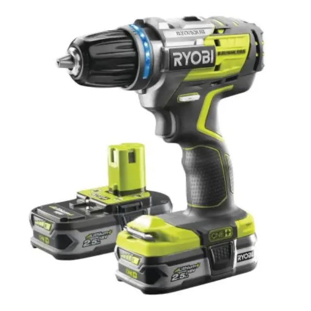 RYOBI Ασύρματο τρυπάνι Brushless R18DDBL-225B 18 Volt 2Χ 2.5 AH Li-ion 3