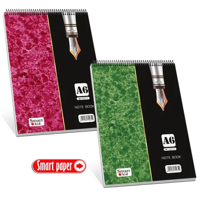 Μπλοκ Pen Σπιραλ Ριγέ Α6 50φύλλα micro-perforated