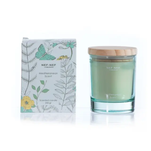 Nef-Nef Homeware Αρωματικό Κερί Mediterranean 200 gr Green
