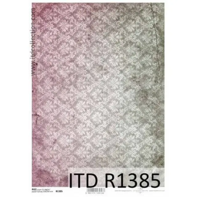 Ριζόχαρτο ντεκουπάζ ITD, Ταπετσαρία, 21x29cm, R1385