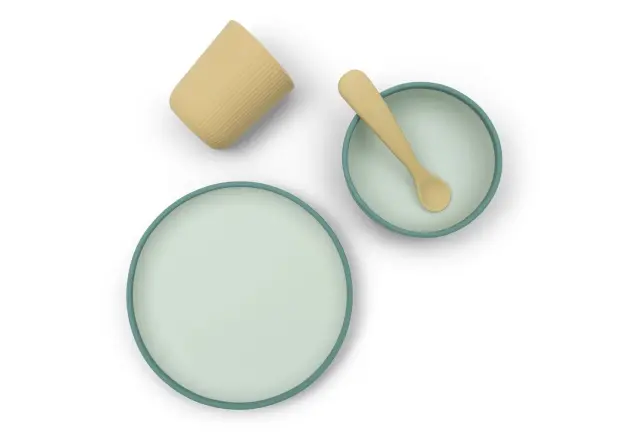 Σετ 4 τμχ Φαγητού Σιλικόνης Jade Shades (4+ μηνών) - Jollein
