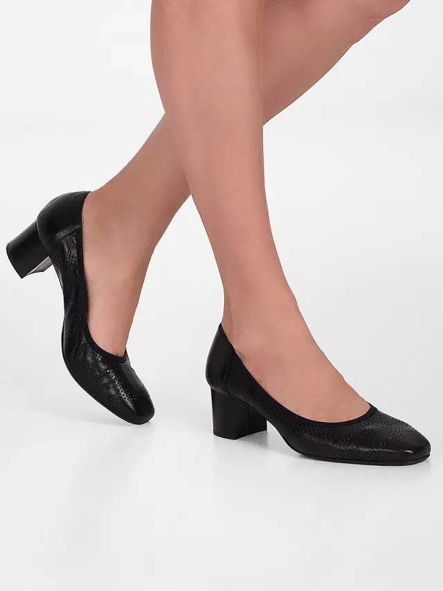 Soffice Sogno Γόβες Γυναικείο δέρμα Μαύρο ASS/7861 NERO 2