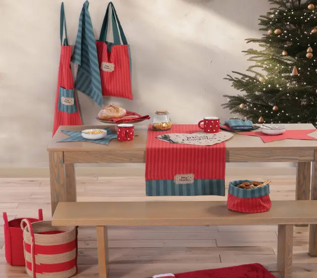 Τσάντα Αγορών Nef-Nef Straight To Christmas Red/Green 40x45+33 2