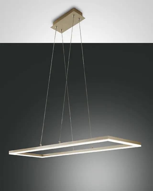 Bard 3394-45 φωτιστικό led 3000k κρεμαστό ορθογώνιο Χρυσό