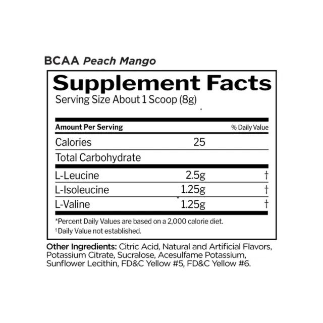Rule1 BCAAs peach-mango, 30-servings 2