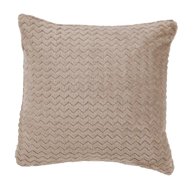 Διακοσμητικό Μαξιλάρι 40x40 Fleece Με Γέμιση Das Home 1367 Taupe 100% Πολυέστερ