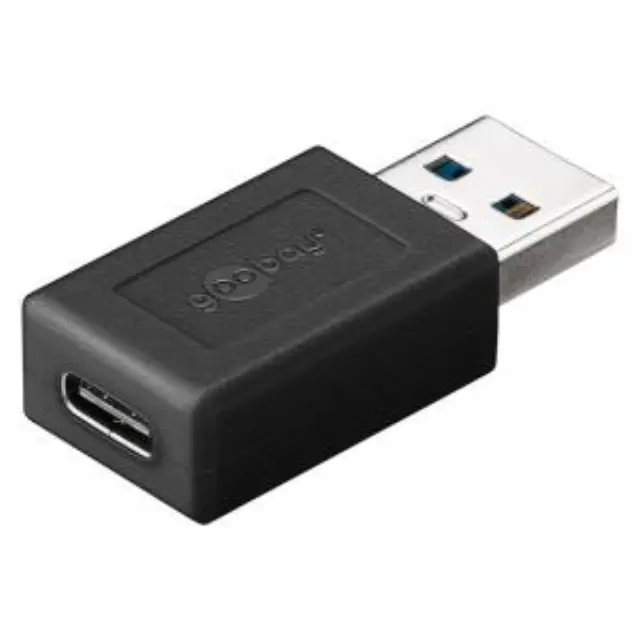 Αντάπτορας USB 3.2 Gen 1x1 A αρσ. - USB-C θηλ., σε μαύρο χρώμα. 2