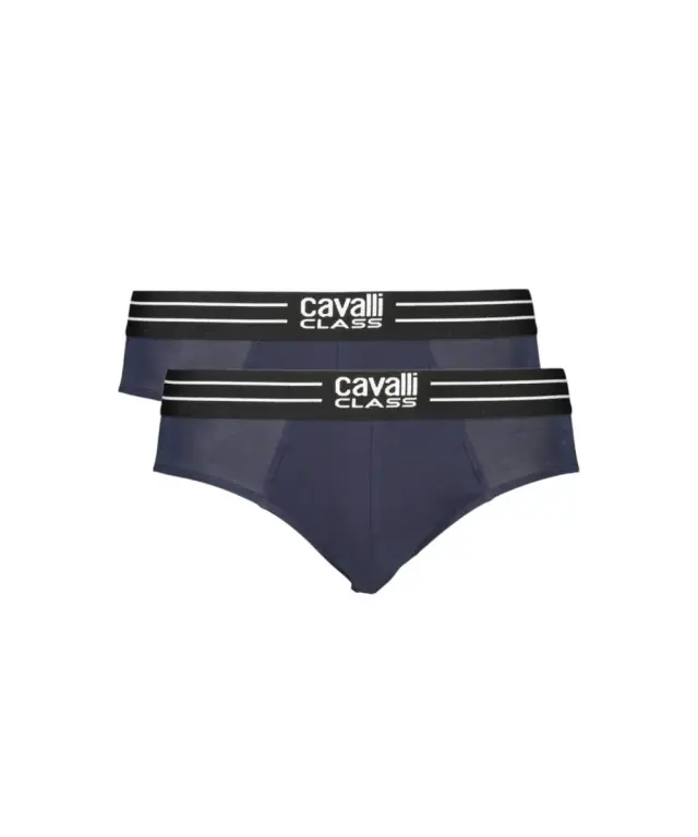 Cavalli Class - Ανδρικά Εσώρουχα Σλιπ 2Pack QXO01IJD003-04926 Μπλε 3