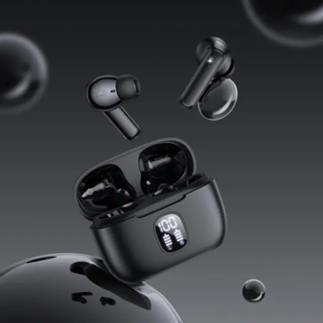 Borofone In-ear Bluetooth Handsfree Ακουστικά με Θήκη Φόρτισης Μαύρα FQ7 3