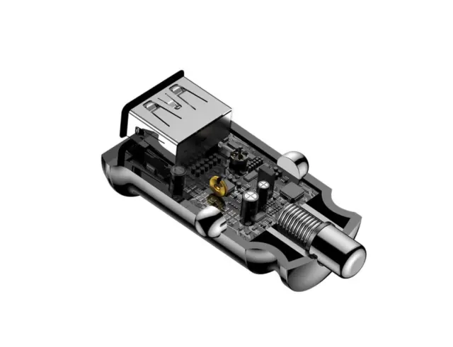 Baseus Φορτιστής Αυτοκινήτου Μαύρος Grain Car Charger 3.1A Γρήγορης Φόρτισης με Θύρες: 2xUSB (CCALL-ML01) 3