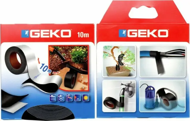 GEKO 16000/2 Αυτοβουλκανιζόμενη ταινία επισκευής σωλήνων , καλωδίων 10 mm , 10 μέτρα