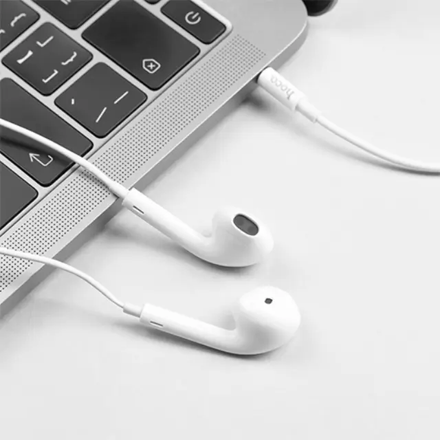 Hoco M55 Earbuds Handsfree με Βύσμα 3.5mm Λευκό 2